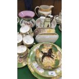 A collection of decorative china wares t