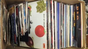 A box of records to include Queen "Best