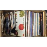 A box of records to include Queen "Best