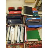 A collection of 47 Albums of British and World Stamps, first day covers, etc. CONDITION REPORTS A