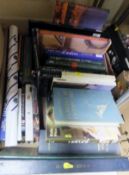 Four boxes of books to include MARGARET