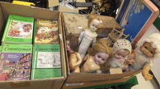 A collection of various vintage dolls to