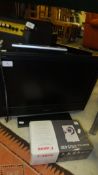 A Sony Bravia LCD television with remote