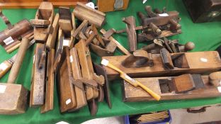 A large collection of vintage woodworkin