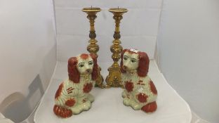 A pair of Marks and Spencer resin gilt e