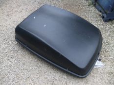 A car roof box and bars