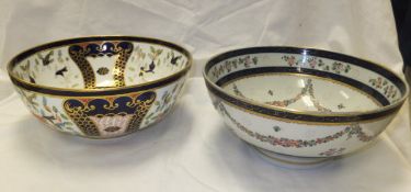 A Royal Crown Derby fruit bowl decorated