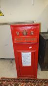 A reproduction VR GPO postbox *