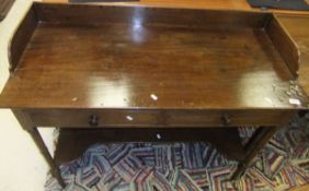 A Victorian mahogany washstand, the thre