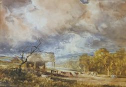 JOHN KEELEY "In Trent Vale", watercolour