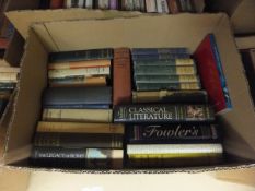 Fourteen boxes of books to include "Arts