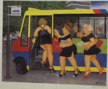 AFTER BERYL COOK "Bus Stop", colour prin