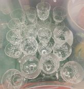 A collection of various glassware to inc