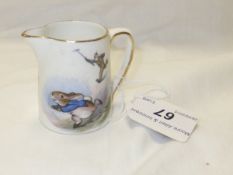 A Grimwade's miniature jug depicting Bea