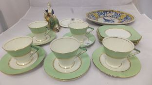 A collection of Palissy Art Deco cups, s