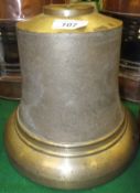 A ship's bell with impressed crown above ER and bearing impressed mark "SCC I/53"