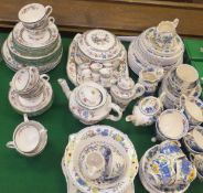 A collection of Masons "Regency" pattern dinner and tea wares to include two square cake plates,