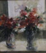 PAUL GAISFORD "Still life", watercolour, signed lower left, together with colour print,