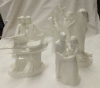 A collection of five Royal Doulton "Images" figures to include "Going Home", model No.