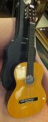 A Hohner MC-05 nylon stringed classical guitar,