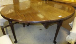 A 19th Century mahogany drop-leaf dining table,