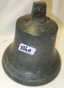 A late 19th / early 20th Century cast metal bell, No'd.