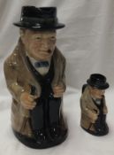 A large Royal Doulton "Winston Churchill" character jug,