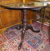 A 19th Century mahogany circular occasional table,