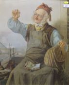 AFTER DEANES "Fishermen", pair of prints,