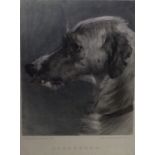 Assorted pictures and prints, needleworks, etc, to include AFTER EDWIN LANDSEER "Deer Hound",