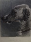 Assorted pictures and prints, needleworks, etc, to include AFTER EDWIN LANDSEER "Deer Hound",