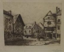 AFTER J EVANS "Views of Cirencester", a set of five assorted etchings,