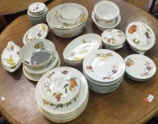 A collection of Royal Worcester "Evesham Vale" and "Evesham" pattern table wares,