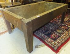 A hardwood table / dough bin