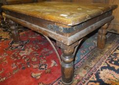 A modern Indian hardwood coffee table