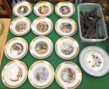 A collection of twelve Royal Copenhagen "Hans Christian Anderson" plates,