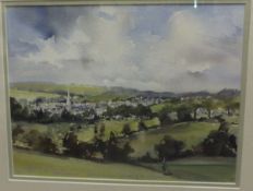 ANTHONY AVERY "Reflections of Painswick Queen of the Cotswolds", watercolour,