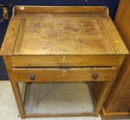 A 19th Century pine clerk's desk,