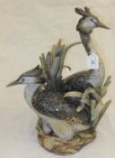 A large Lladro figure "Grebes", inscribed to base "A Baluster" and No'd. 422 CONDITION REPORTS