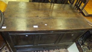 An 18th Century oak mule chest,