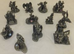 A collection of twelve Dungeons and Dragons figures by A G Slocomb,