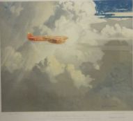 AFTER NORMAN WILKINSON  (1878-1971) "The De Havilland Comet, Grosvenor House", colour print,