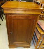 A French Louis Philippe Collection cherrywood finished music cabinet with lift-top for turntable