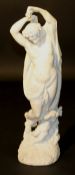 ITALIAN SCHOOL "Venus and Cupid", a carved alabaster study,