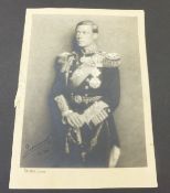 A Hugh Cecil black and white photograph of Edward VIII in military dress signed "Edward RI" and