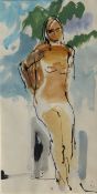 THE EARL HAIG (1918-2009) "Seated nude", watercolour, signed lower right, "The Fosse Gallery"