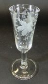 A mid 18th Century ale glass,