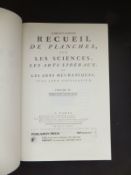 Five Volumes "Encyclopédie ou Dictionnaire Raisonné des Sciences,