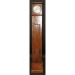 A circa 1800 mahogany cased long case clock of small proportions, the regulator movement with