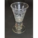An early 19th Century Norwegian wine glass,